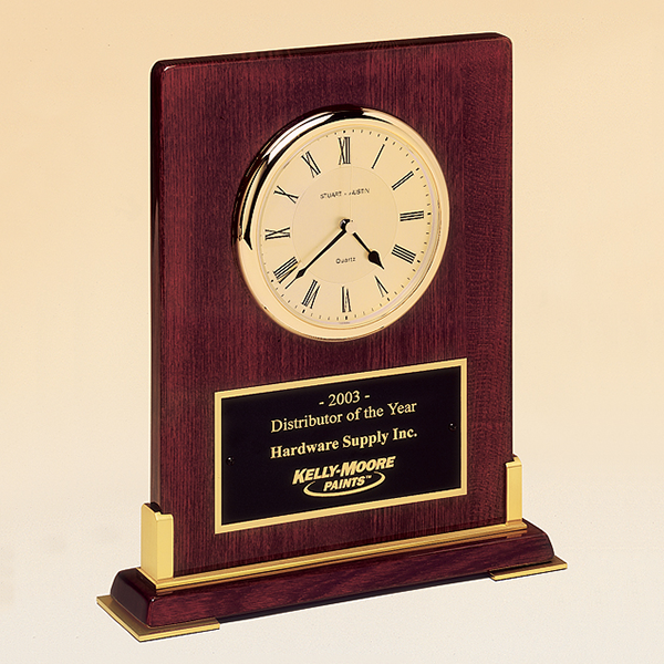 Desk Rosewood Piano Finish Clock 1 Desk Rosewood Piano Finish Clock