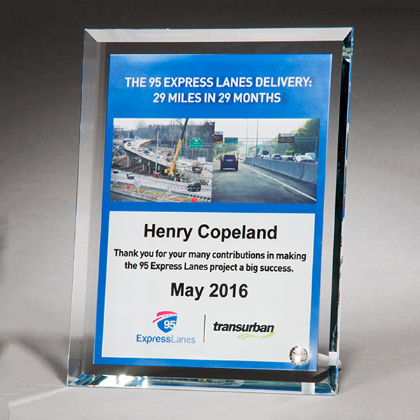 Personalize Your Glass Award with Four-Color Reproduction Personalize Your Glass Award with Four-Color Reproduction.