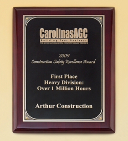 Rosewood Piano Finish Plaque with Brass Plate