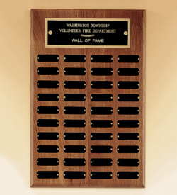 American Walnut Perpetual Plaque