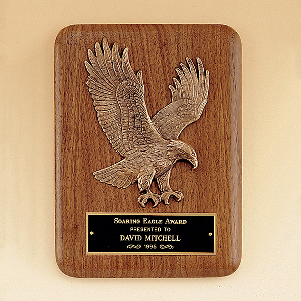 American Walnut Plaque with Eagle Casting