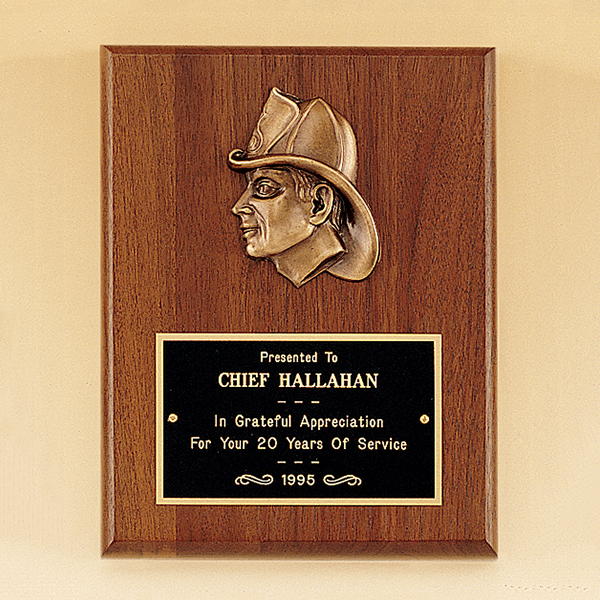 Fireman Award with Antique Bronze Finish Casting Fireman Award with Antique Bronze Finish Casting.