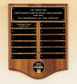 American Walnut Perpetual Plaque with Medallion