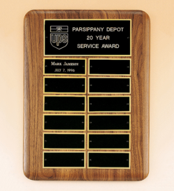 American Walnut Perpetual Plaque