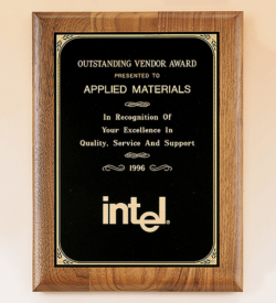 American Walnut Plaque