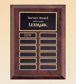 Cherry Finish Wood Perpetual Plaque