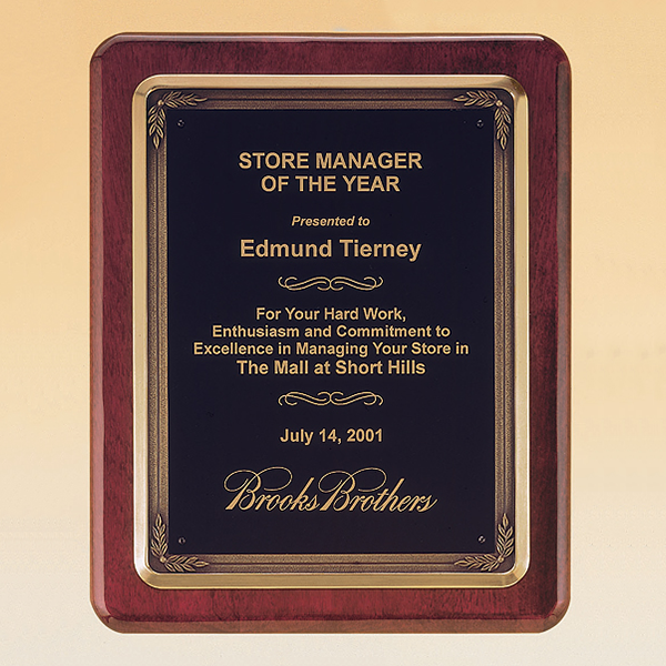 Rosewood Piano Finish Plaque 1 Rosewood Piano Finish Plaque