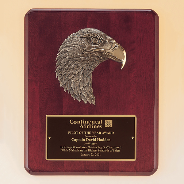 Antique Eagle Rosewood Piano Finish Plaque 1 Antique Eagle Rosewood Piano Finish Plaque