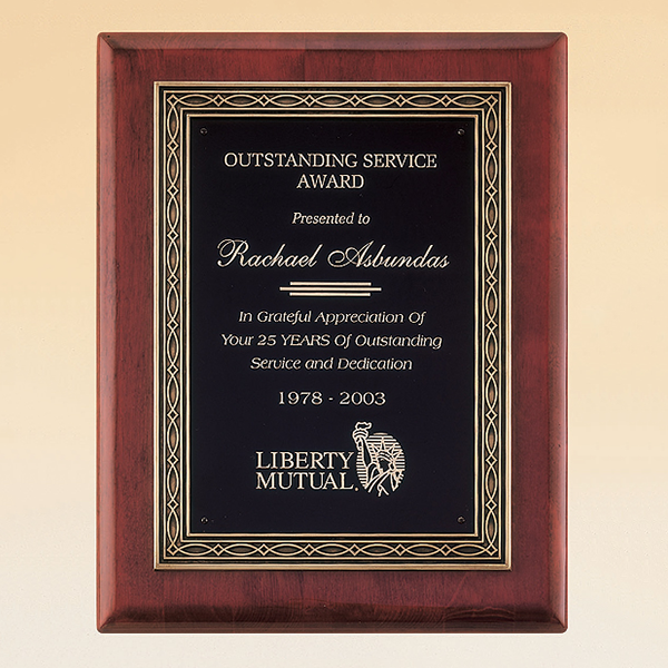 Rosewood Piano Finish Plaque 1 Rosewood Piano Finish Plaque