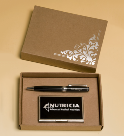 Pen and Business Card Holder Gift Set